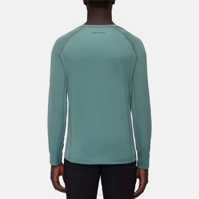 Mammut klær menn selun fl longsleeve logo mørk jade 8L8B870