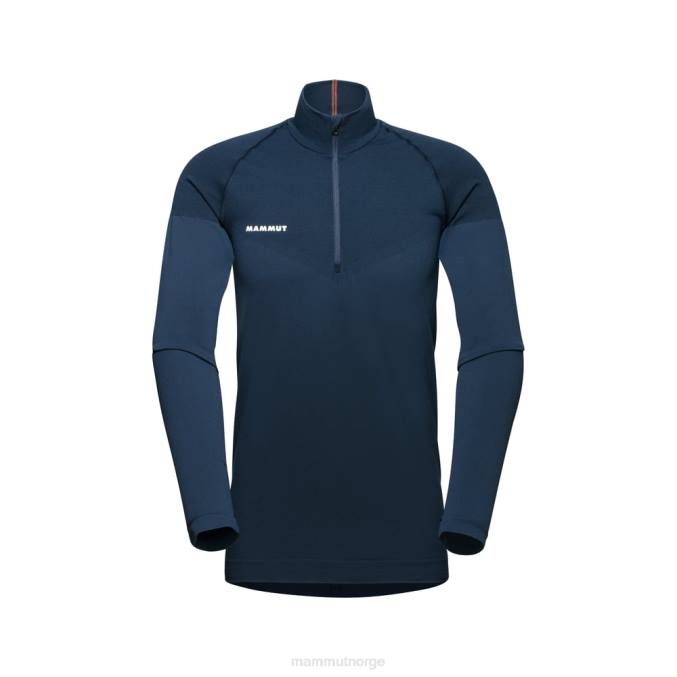 Mammut klær menn trift halv glidelås med lange ermer marine 8L8B1050