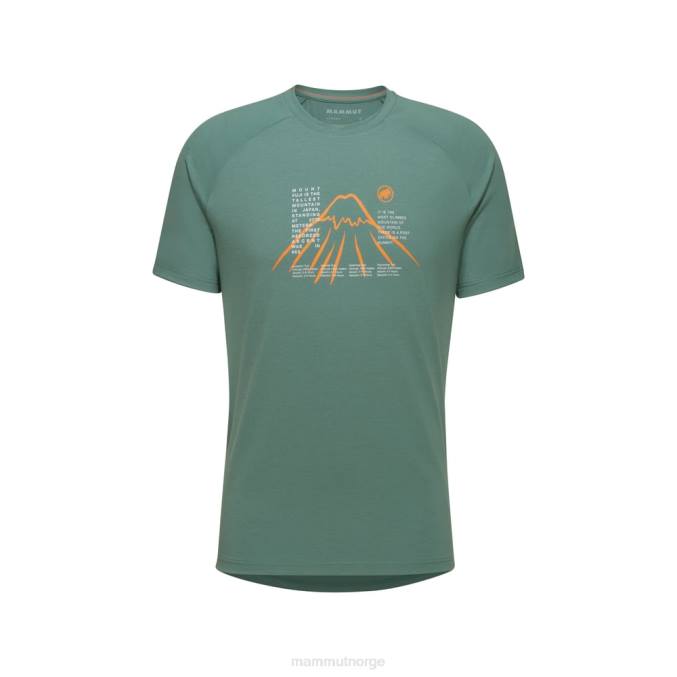 Mammut klær menn fjell t-skjorte fujiyama mørk jade 8L8B1087