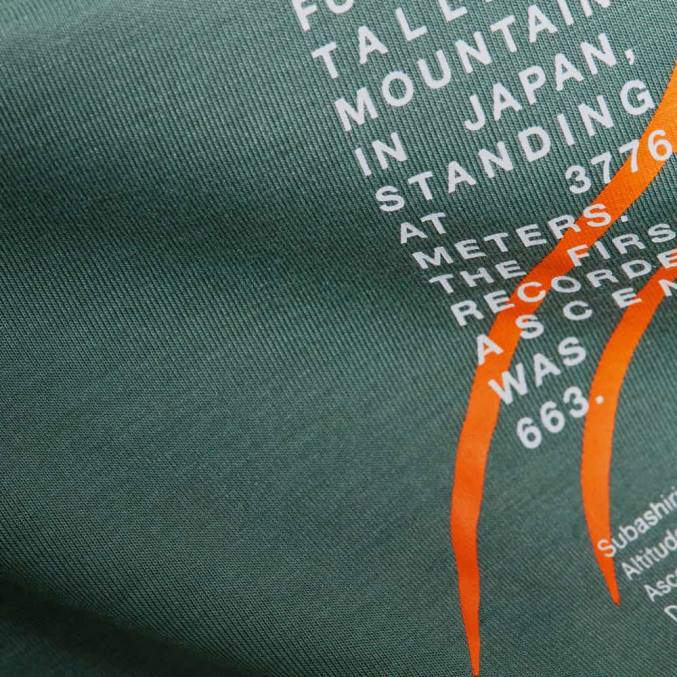Mammut klær menn fjell t-skjorte fujiyama mørk jade 8L8B1087