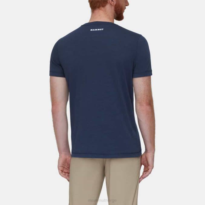 Mammut klær menn kjerne t-skjorte emblem marine 8L8B812