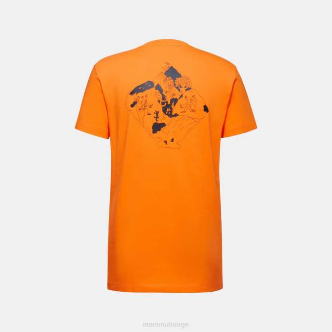 Mammut klær menn massone t-skjorte crag mørk mandarin 8L8B809