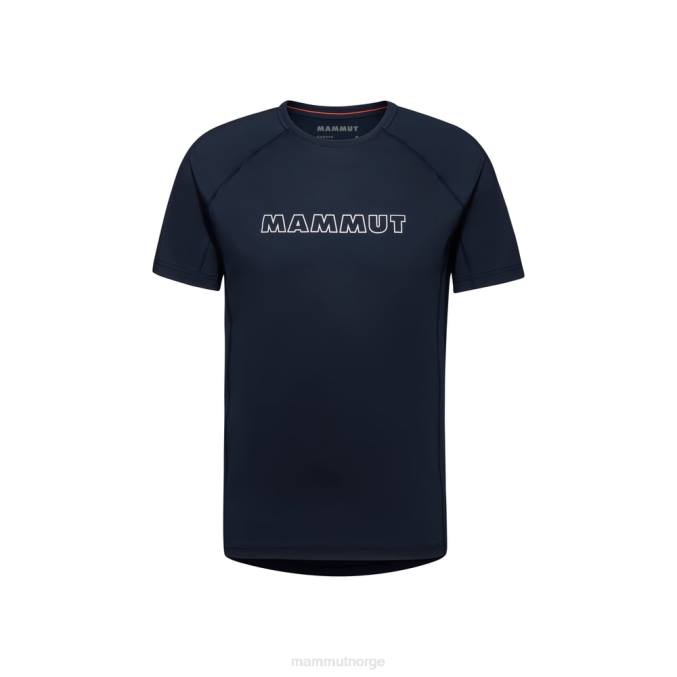 Mammut klær menn selun fl t-skjorte logo marine 8L8B890