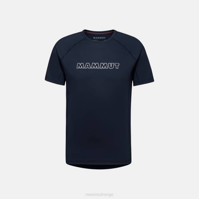 Mammut klær menn selun fl t-skjorte logo marine 8L8B890