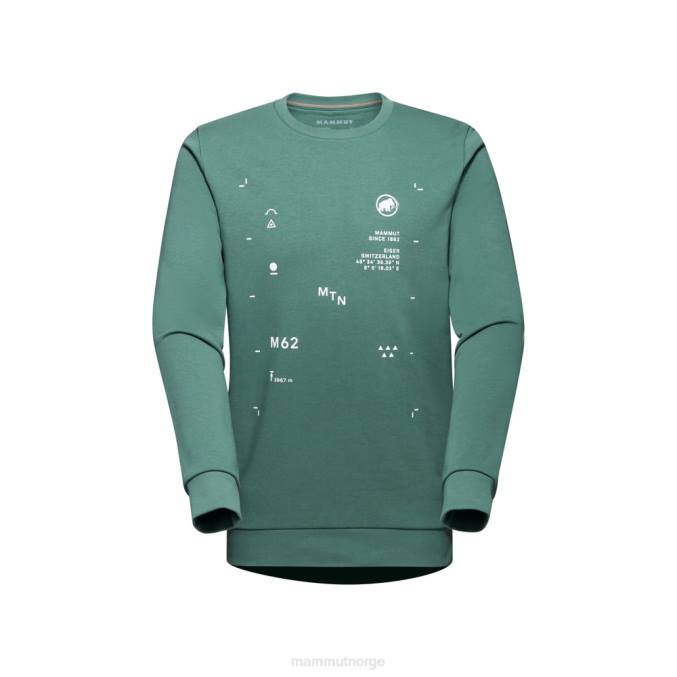 Mammut klær menn core ml crew neck peak mørk jade 8L8B144