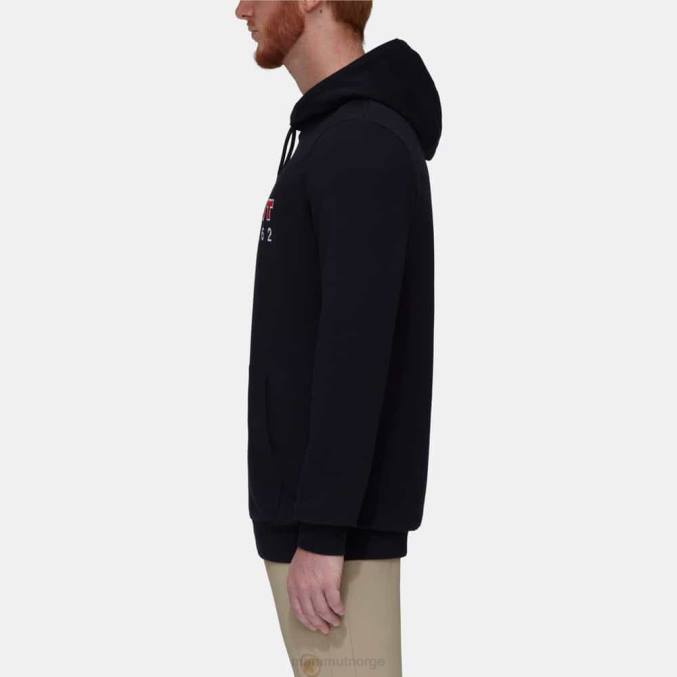Mammut klær menn ml hettegenser logo svart-krydret 8L8B260