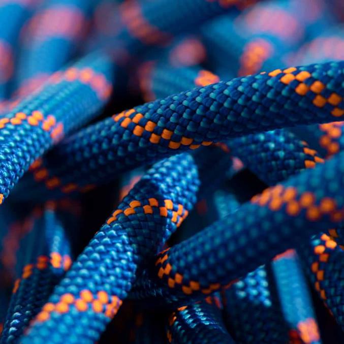 Mammut utstyr unisex 7,5 alpin sender tørrtau blå-sikkerhet oransje 8L8B1453