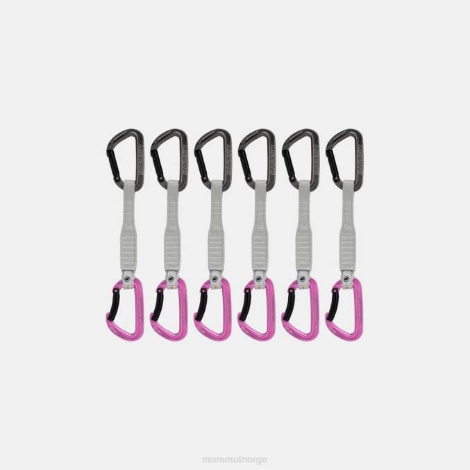 Mammut utstyr unisex arbeidshest nøkkellås 17 cm 6-pack hurtigtrekk grå-rosa 8L8B1356