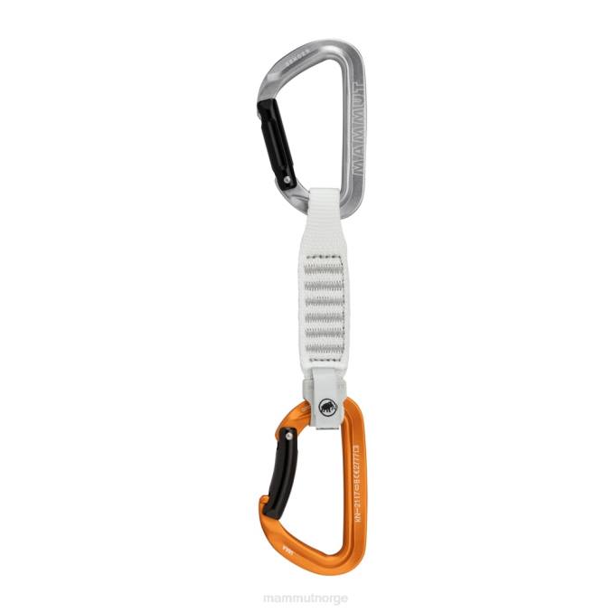 Mammut utstyr unisex avsender nøkkellås 12 cm hurtigtrekk lys grå-gull 8L8B443