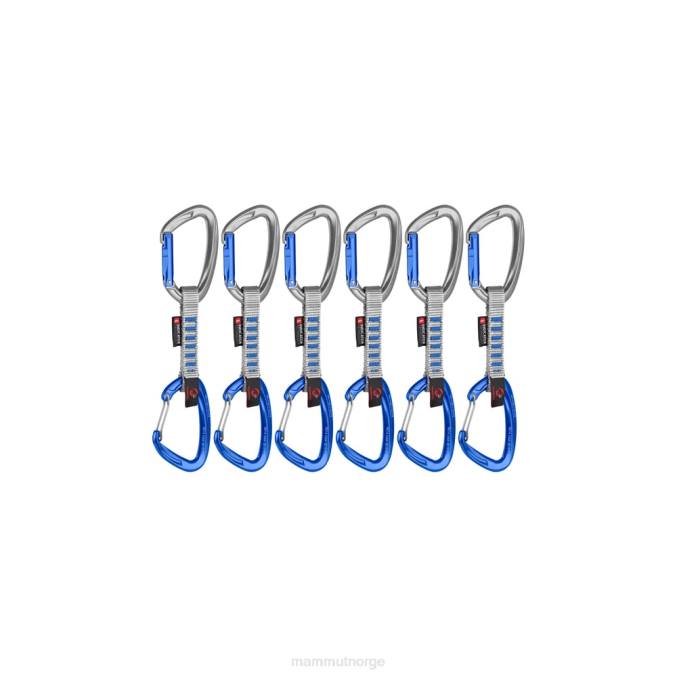 Mammut utstyr unisex crag keylock wire 10 cm indikator 6-pack quickdraws sølv-ultramarin 8L8B442