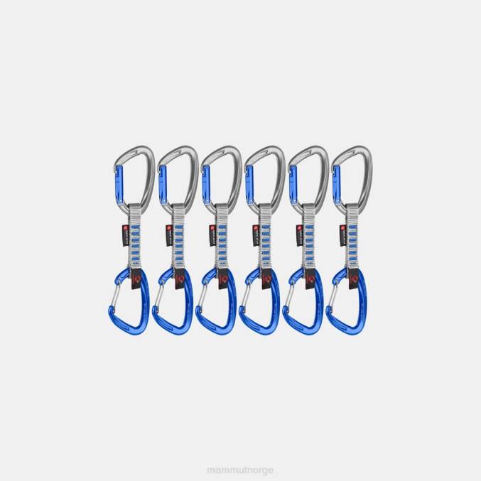 Mammut utstyr unisex crag keylock wire 10 cm indikator 6-pack quickdraws sølv-ultramarin 8L8B442
